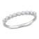 1/3 CT TGW Lab Grown Diamond Semi-Eternity Ring in Platinum Plated
Sterling Silver