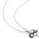 1/10 CT TW Diamond Heart Infinity Pendant with Chain in Sterling Silver
with Black Rhodium