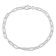3.5MM Fancy Paperclip Chain Bracelet in Sterling Silver