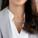 1 CT TGW Aquamarine Bead Necklace in Sterling Silver