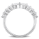 5/8 CT TGW Lab Grown Diamond Band in Platinum Plated Sterling Silver