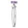 2/5 CT TGW Amethyst and Topaz 3-Stone Ring in Sterling Silver
