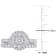 1 3/4 CT TGW Lab Grown Diamond Double Halo Bridal Set Ring in 14K White Gold