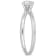 1/2 CT TW Lab-Grown Diamond Solitaire Ring in 14K White Gold