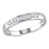 1/10 CT TW Diamond Anniversary Band in Sterling Silver