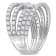 2 CT TW Diamond Split Shank Ring in 14K White Gold