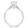 1-3/4 CT DEW Created Moissanite Solitaire Engagement Ring in 14K White Gold