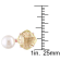 8 8.5MM Freshwater Cultured Pearl and Lemon Quartz Ring in Rose Plated
Sterling Silver
