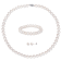 7.5-8MM Freshwater Cultured Pearl Necklace, Earrings & Bracelet Set
in Sterling Silver