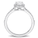 1 CT TGW Lab Grown Diamond with Tsavorite Accent Halo Engagement Ring in
14K White Gold