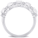 1 CT TGW Opal and White Topaz Semi Eternity Ring Sterling Silver