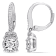 1/3 CT TW Diamond Leverback Earrings in Sterling Silver