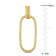 Open Huggie Hoop with Open Rectangular Drop Earrings in 10k Yellow Gold