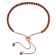 3 3/4ctw Garnet Tassel Bolo Bracelet in 18K Rose Gold Over Sterling Silver