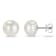 9-10MM Freshwater Cultured Pearl Stud Earrings in 14K White Gold