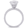 3-1/2 CT DEW Created Moissanite Engagement Ring in 10K White Gold