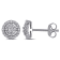 1/3 CT TW Halo Diamond Earrings in 10k White Gold