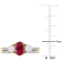 1 4/5 CT TGW Created Ruby Created White Sapphire and 1/10 CT TW Diamond
Ring Set in 10K Yellow Gold