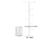 3 1/5 CT TGW Octagon Created White Sapphire Stud Earrings in Sterling Silver