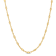 1.3MM Beaded Chain Necklace in Yellow Plated Sterling Silver