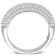 4/5 CT TGW Created Moissanite Semi-Eternity Ring in Sterling Silver