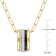 4/5 CT TGW Created White Sapphire Multi-Textured Circular Pendant with Chain