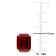 6 1/2 CT TGW Octagon Created Ruby Stud Earrings in Sterling Silver