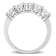 2-1/2 CT DEW Created Moissanite Semi Eternity Ring in 10K White Gold