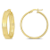 29mm 5-Row Hoop Earrings in 14k Yellow Gold