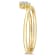 Diamond Accent Floral Promise Ring in 18K Yellow Gold Over Sterling Silver