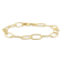 6.5MM Twisted Rolo Chain Bracelet in 18K Yellow Gold Over Sterling Silver