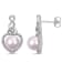 7-7.5 MM Freshwater Cultured Pearl and 1/10 CT TW Diamond Heart Drop
Earrings in Sterling Silver