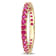 1 1/2 CT TGW Created Ruby Eternity Ring in 10K Yellow Gold