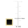 1ctw Black Onyx Square Stud Earrings in 18K Yellow Gold Over Sterling Silver