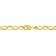 10.5MM Rolo Chain Bracelet in 18K Yellow Gold Over Sterling Silver