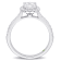 1 1/2 CT TGW Lab Grown Diamond with Tsavorite Accent Halo Engagement
Ring in 14K White Gold