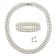 6-8MM Freshwater Cultured Pearl & Bead Double Row Strand, Bracelet
& Earrings Set in Sterling Silver