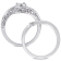 1/5 CT TW Diamond Vintage Bridal Set in Sterling Silver