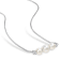 6-7.5MM Freshwater Cultured Pearl and 1/5 CT TGW Topaz Bar Necklace in
Sterling Silver