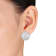 21MM Hammered Disc Earrings in Sterling Silver