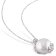 10-12.5MM Freshwater Cultured Pearl & Diamond Stud Earrings &
Pendant Set in Sterling Silver