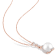 10-10.5MM Freshwater Cultured Pearl and 1/6 CT TW Diamond Pendant in
Rose Plated Sterling Silver