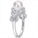 7-7.5MM Freshwater Cultured Pearl and Diamond Accent Infinity Ring in
Sterling Silver