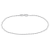 Diamond Cut Cable Chain Bracelet in Platinum, 7 in