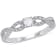 1/10 CT TGW Opal and Diamond Accent Infinity Ring in Sterling Silver