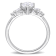 1 3/8 CT TGW Lab Grown Diamond Engagement Ring in 14K White Gold