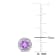 4/5  CT TGW Amethyst and Diamond Accent Halo Stud Earrings in Sterling Silver