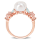 8.5-9MM Freshwater Cultured Pearl and 1 2/5 CT TGW Multi Gem Ring in
Rose Plated Sterling Silver