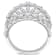 1 1/5 CT TGW Lab Grown Diamond Crown Design Wide Ring in 14K White Gold