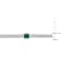 7/8 CT TGW Created Emerald Curb Link Chain Bracelet in Sterling Silver